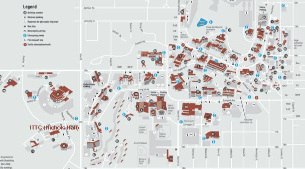 University Of Kansas Campus Map Map