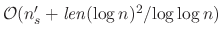 $\mathcal{O}\bigl(m + \mathit{occ} \cdot t \cdot (\log n)^{2}/\log\log n \bigr)$