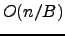 $O(\log_B n + (\log_B n)^2/B)$