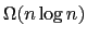 $\Omega(n\log n)$