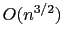 $O(n^{3/2})$