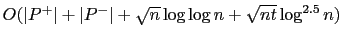 $2\vert CSA\vert+D\log\frac{n}{D}+O(D)+o(n)$