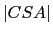 $\vert CSA\vert$