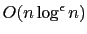 $O(n \log^\epsilon n)$