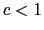$c <1$