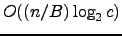 $O((\log \log \log_B N)\log_B N + {K}/{B})$