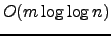$O(m\log\log n)$
