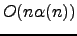 $O(n \alpha(n))$