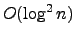 $O(\log^2 n)$