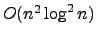 $O(n^2 \log^2 n)$