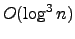 $O(\log^3n)$