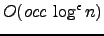 $O(\mathit{occ}   \log^\epsilon n)$